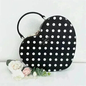 Kate Spade purse Love Shack Heart handbag crossbody in polka dots new